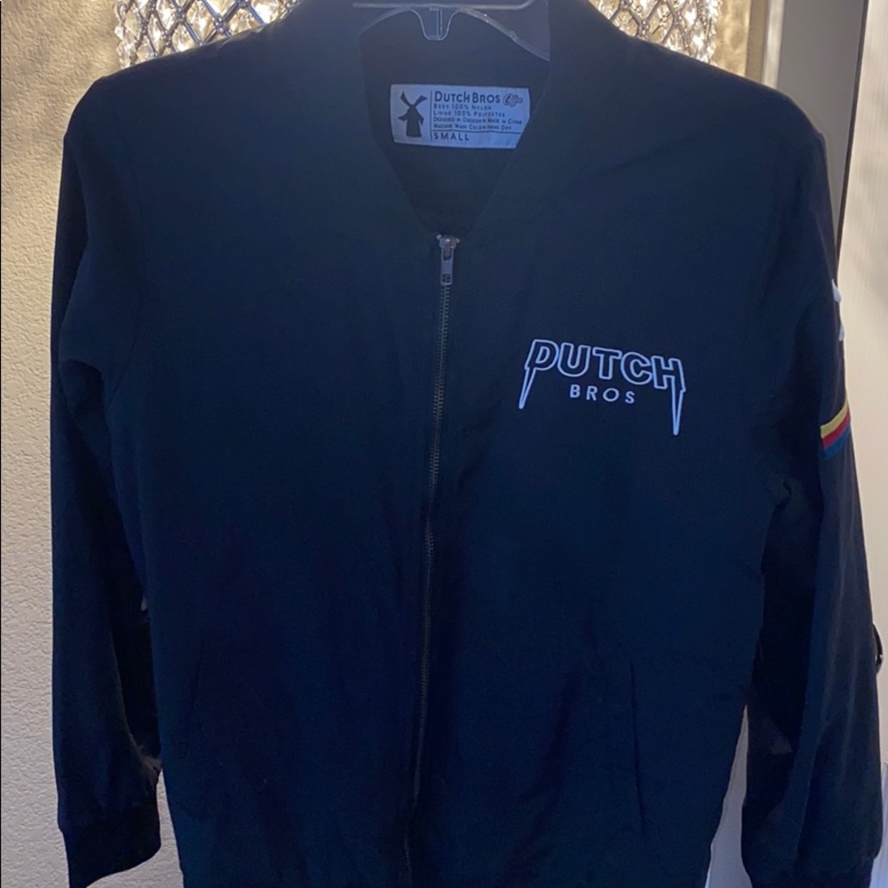 Black DUTCH BROS Bomber jacket